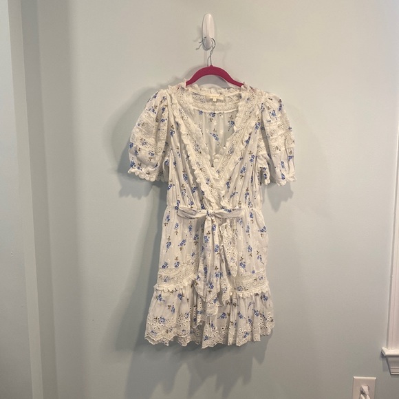 LoveShackFancy “Belen” dress in brilliant blue print 6 - Picture 4 of 6